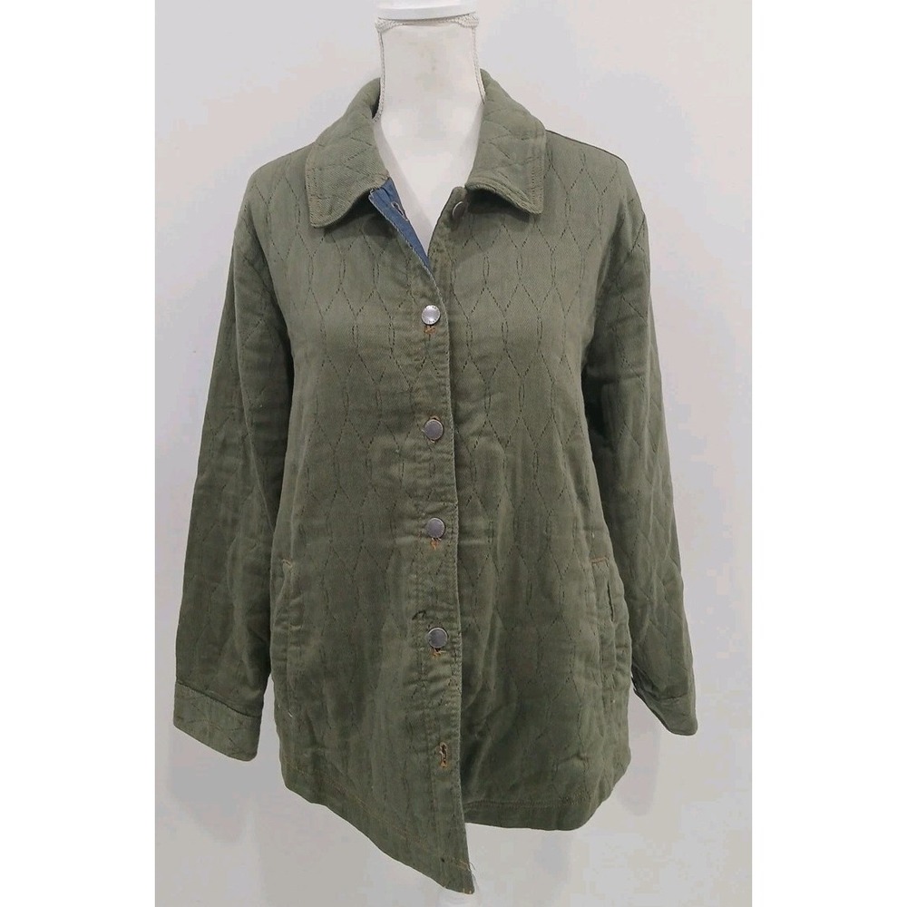 Jachs  Girlfriend‎ Green Quilted Jacket Large